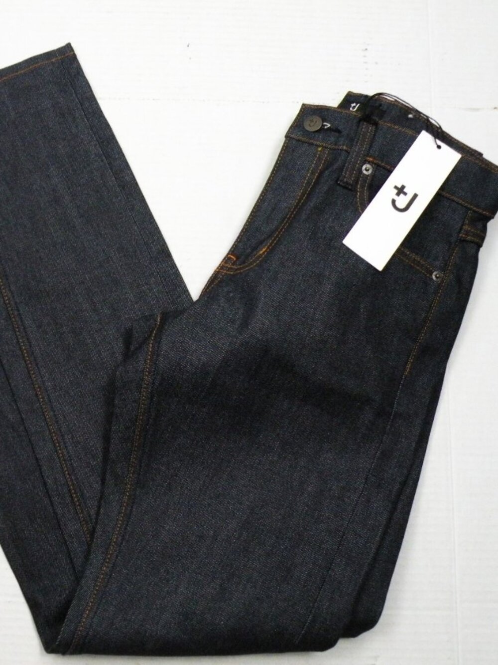 NEW Uniqlo Jill Sander +J Selvedge Slim Fit Straight Jeans In Navy Size 28 X 32